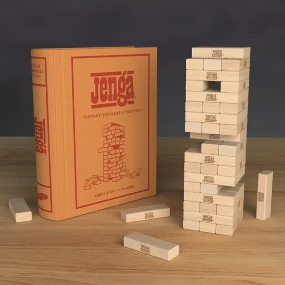 ($45) Vintage Bookshelf Edition Games - Jenga - Picture 1 of 12